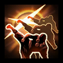 Seven-Sided Strike: Become Invulnerable and strike nearby Heroes